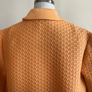 Orange Textured Woven Two-Piece Skirt Suit 1960s image 4