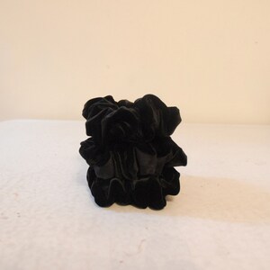 Handmade Black Velvet Scrunchie