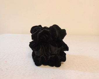 Handmade Black Velvet Scrunchie