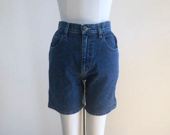 Dark Blue Denim Shorts - 1990s