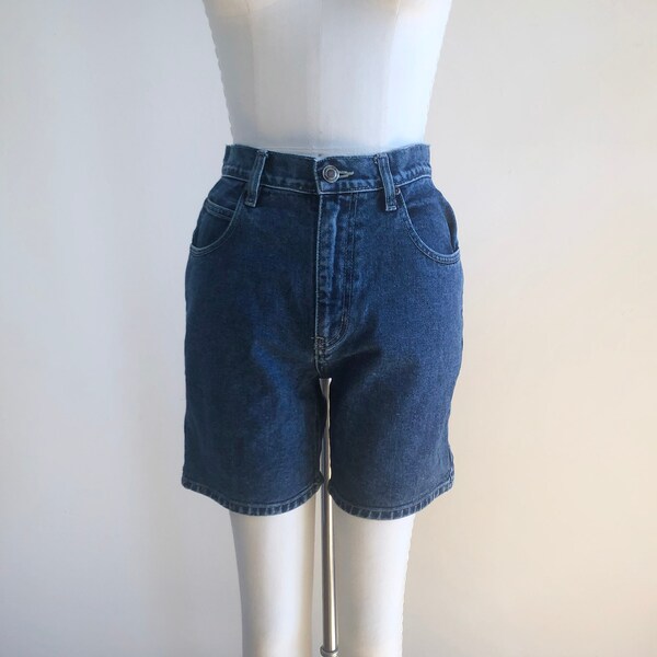 Dark Denim Shorts Etsy