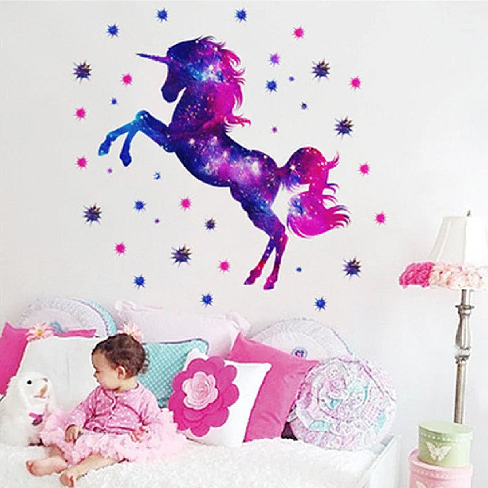 Unicorn Wall Decal Unicorn Wall Decoration for Kids Room Etsy