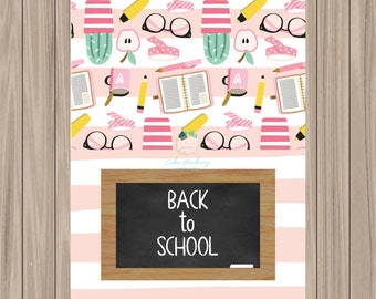 Printable Bag Topper - Back to School - 3" WIDE BAG