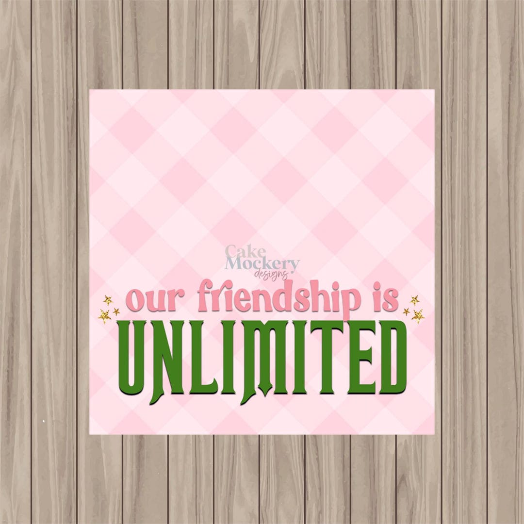 Printable Tag - Wicked Friendship is Unlimited - 2