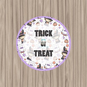 Printable Tag - Trick or Treat - 2&quot; Circle
