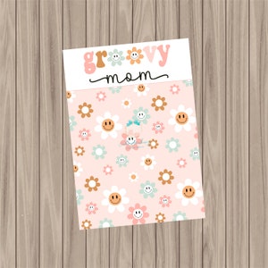Druckbare Keks-Karte - Groovy Mom - 3.5"x5"