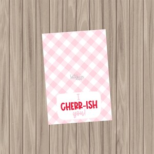 Druckbare Kekskarte - I CHERR-ISH You! - 9,5x13cm