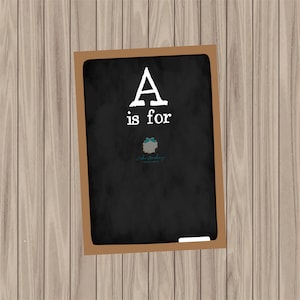 Scheda cookie stampabile - A sta per - 3,5"x5"