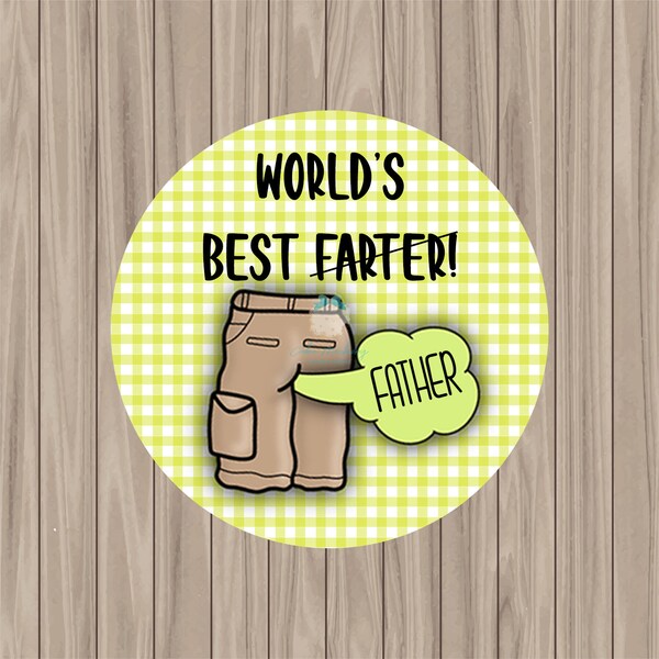 PrintableTag - World's Best Farter/Crumbs Cutters Exclusive - 2" Circle