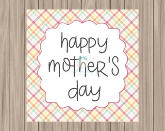 Printable Tag - Happy Mother's Day - 2" Square