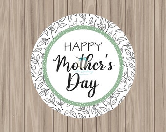 Printable Tag - Happy Mother's Day - 2" Circle