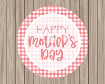 Printable Tag - Happy Mother's Day - 2" Circle