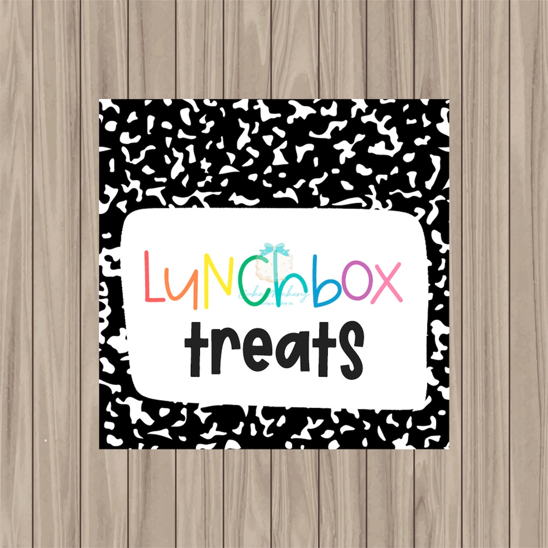 Printable Tag Lunch Box Treats 2 Square Etsy