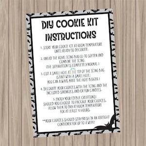 Printable Cookie Card - Halloween (Bat) DIY Cookie Card - 3.5&quot;x5&quot;