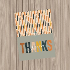 Printable Bag Topper - Give Thanks- 3&quot; WIDE BAG