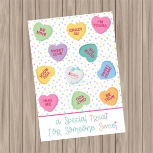Printable Cookie Card - A Treat for someone sweet - 3.5&quot;x5&quot;