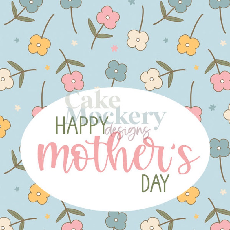 Pre-printed PHYSICAL Tag - Floral Mother's Day Tag - 2" Square - Etsy
