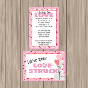 Biglietto per biscotti stampabile - Set Spread the Love - 5"x7"