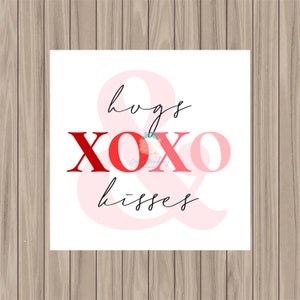 Printable Tag - XOXO - 2&quot; Square