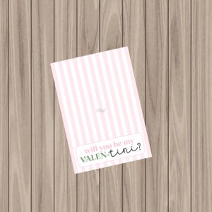 Cookie Druckvorlage - Be my Valen-TINI - 3.5"x5"