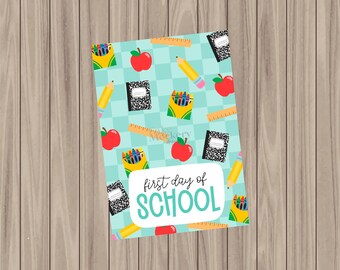 Printable Cookie Card - Happy First Day of School - 3.5"x5"