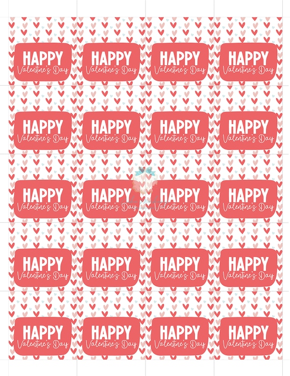 Printable Tag - Happy Valentine's Day - 2