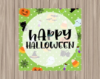 Printable Tag - Trick or Treat - 2" Square