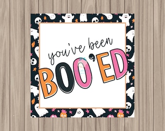 Printable Tag - You've Been Boo'ed! - 2" Square