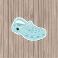 Printed Cookie Card - Die-Cut Croc - 6.75"x4.5