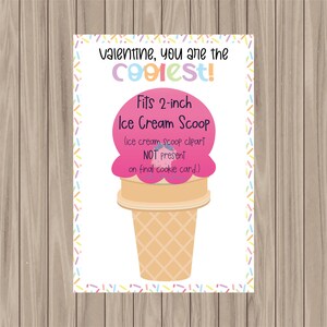 Cookie Karte zum Ausdrucken - You're the Coolest - 3.5"x5"