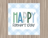 Printable Tag - Happy Father's Day - 2" Square