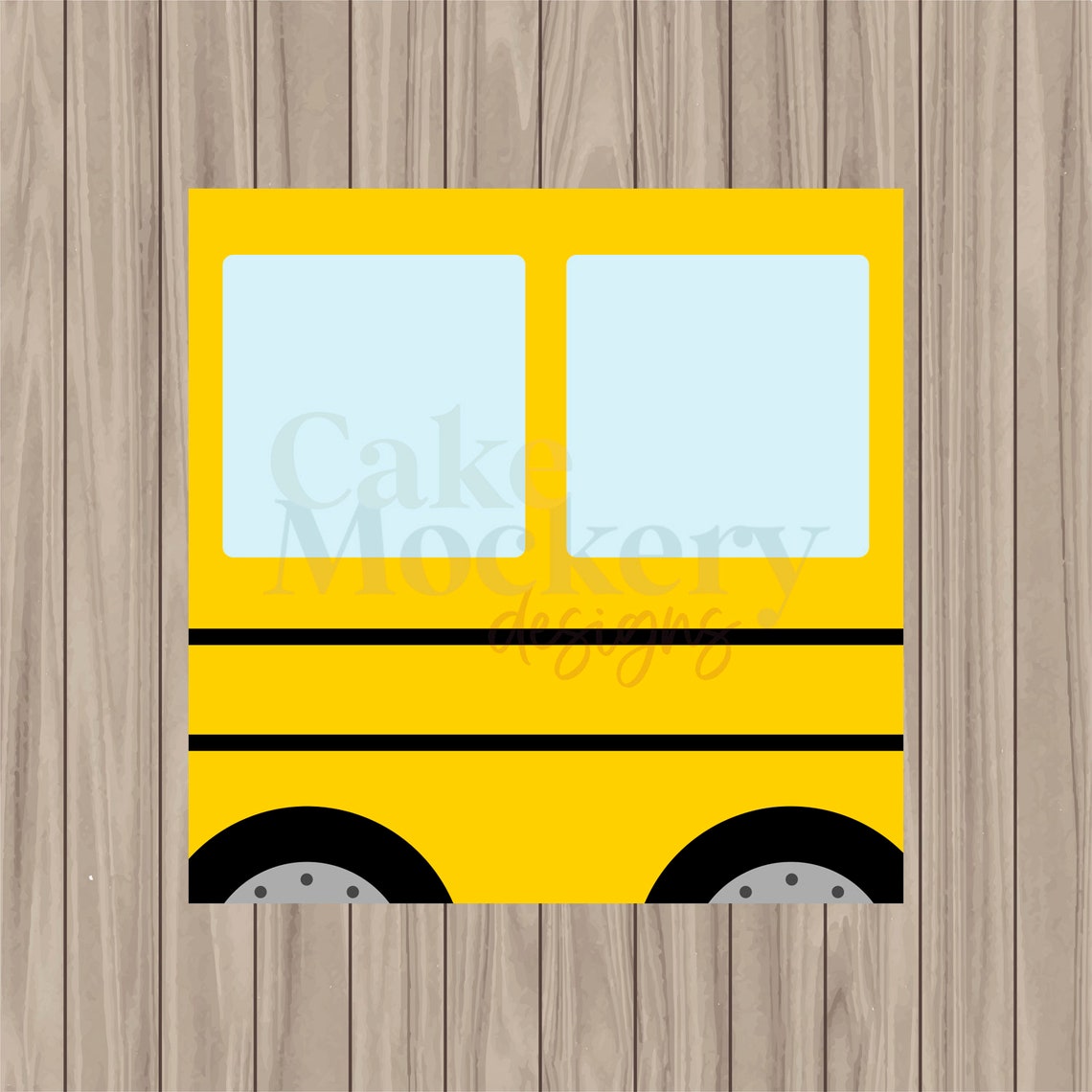 Printable Box Backer - School Bus - 4.5