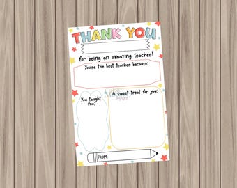 Cartão de biscoito para impressão - Cartão de agradecimento - 10 cm x 15 cm