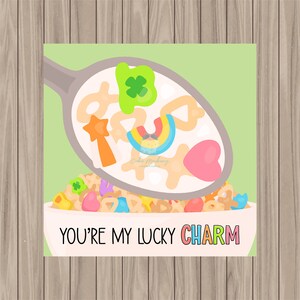 Printable Box Backers - You are my Lucky Charm - 4&quot;, 4.25&quot; & 5&quot; sizes