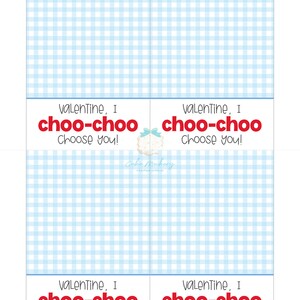 Printable Cookie Card - Choo Choo Choose You - 3.5"x5" - Etsy