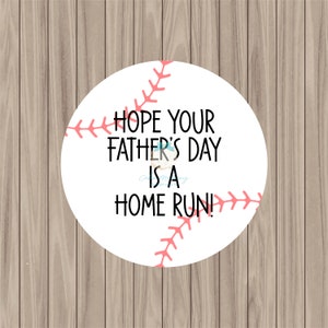 Printable Tag - Homerun - 2&quot; Circle