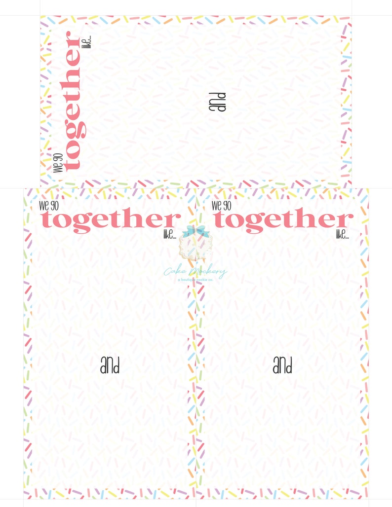 Printable Cookie Card we Go Together Like Duo - Etsy