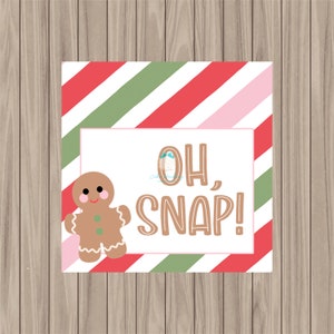 Printable Tag - Oh Snap - 2&quot; Square