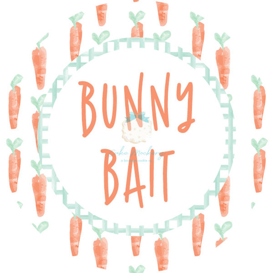 Printable Tag Bunny Bait 2 Circle - Etsy 日本
