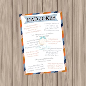 Cartão de biscoitos para impressão - Piadas do papai - 3,5"x5"