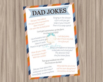 Printable Cookie Card - Dad Jokes - 3.5"x5"