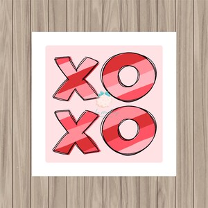 Printable Tag - XOXO - 2&quot; Square