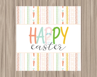 Printable Tag - Happy Easter - 2" Square