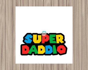 Printable Tag - Super Daddio - 2&quot; Square