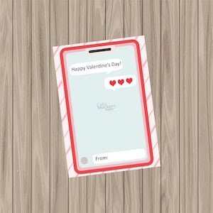 Tarjeta de galletas imprimible - Celular - 8,9 x 12,7 cm