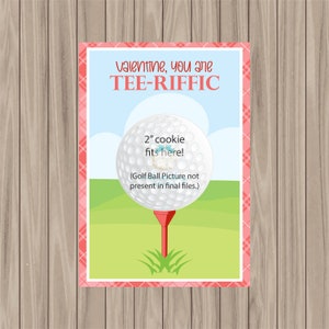 Afdrukbare Cookie Card - Valentijn, jij bent Tee-riffic - 3,5"x5"