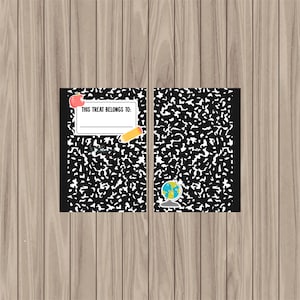 Carte à biscuits physique préimprimée et prédécoupée - Cadeau pour livre de composition - 3,5 x 5 pouces