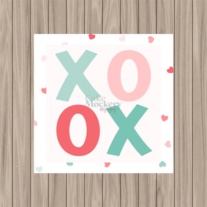 Printable Tag - XOXO - 2&quot; Square