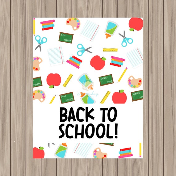 Printable Bag Topper Back to School 3 WIDE BAG - Etsy