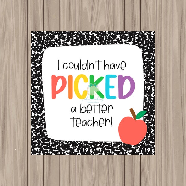 Printable Teacher Candy Tags